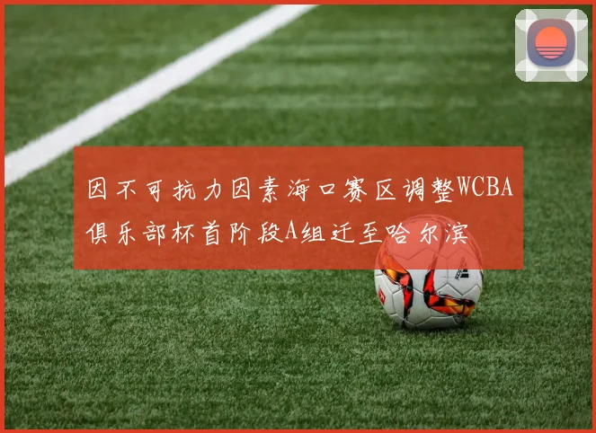 因不可抗力因素海口赛区调整WCBA俱乐部杯首阶段A组迁至哈尔滨